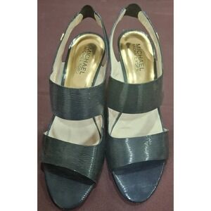 Michael Kors Black Strappy Heels Size 7.5